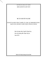 Phân tích ý nghĩa của việc xác định đối tượng hạch toán chi phí và đối tượng tính giá thành
