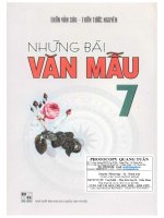 Những bài văn mẫu 7 phần 1 