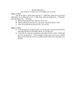 ĐỀ THI THAM KHẢO NGUYÊN LÝ VÀ KẾT CẤU CỦA ĐỘNG CƠ VÀ ÔTÔ