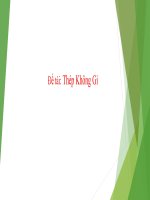 BÀI TIỂU LUẬN THÉP KHÔNG GỈ