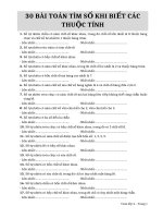 Toán lớp 4  Bài toán tìm số tự nhiên khi biết thuộc tính