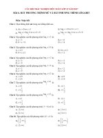 BÀI 6  bất PT mũ và bất PT LÔGARIT THPT