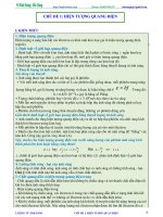 Trắc nghiệm vật lý phần lượng tử ánh sáng (có đáp án)