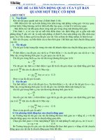 Trắc nghiệm vật lý phần cơ học vật rắn (có đáp án)