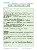 Trắc nghiệm vật lý phần sóng cơ học (có đáp án)