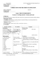 Giáo Án Tiếng Anh Khối 9 HK2 cực hay