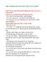 ĐỀ CƯƠNG ÔN THI MÔN VẬT LIỆU XÂY DỰNG - ĐẠI HỌC BK ĐÀ NẴNG