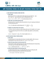 T 10d 13 thaychau batphuongtrinhvahebatphuongtrinh tom tat  bai hoc 