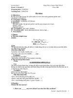 Giáo án môn Tiếng anh 9 HK1 cực hay