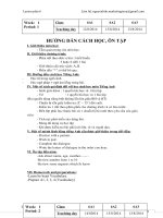 Giáo án môn tiếng anh 6 HK1 mới