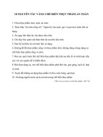 10 NGUYÊN tắc VÀNG CHẾ BIẾN THỰC PHẨM AN TOÀN (1)