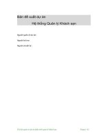 Ví dụ về tài liệu trong Quản lý dự án phần mềm