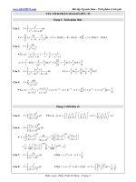 200 bài tập tích phân môn toán 12 ôn thi THPT