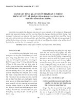 ĐÁNH GIÁ TỔNG QUAN NGUỒN THẢI GÂY Ô NHIỄM TRÊN LƯU VỰC HỆ THỐNG SÔNG ĐỒNG NAI ĐOẠN QUA ĐỊA BÀN TỈNH BÌNH DƯƠNG