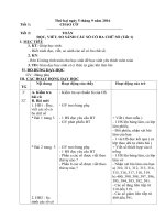 Giáo án tổng hợp lớp 3 chi tiết (dạng 4 cột)