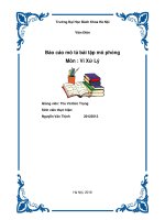 Bài tập vi xử lý 8051