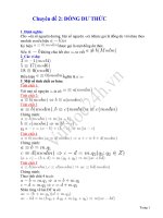 ĐỒNG DƯ THỨC TOAN 8