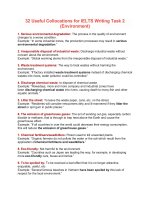 32 useful collocations for IELTS writing task 2 (environment)