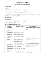 Giáo án hoạt động ngoài giờ lên lớp lớp 2 chi tiết đầy đủ