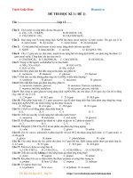 Đề ôn thi học kì 1 lớp 12 