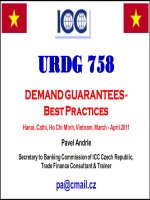 SLIDE QUY TAC BAO LANH URDG   758 ICC