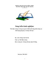 SKKN sáng kiến kinh nghiệm phó hiệu trưởng với công tác quản lí thiết bị đồ dùng nhằm nâng cao chất lượng giảng dạy ở trường tiểu học 