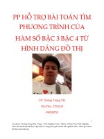 PP nguyên hàm hỗ trợ bài toán đồ thị