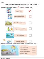 The First Semester Test