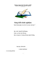 SKKN sáng kiến kinh nghiệm một số biện pháp rèn chữ viết cho học sinh lớp 1 