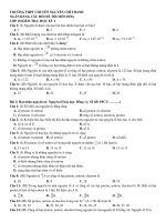 NGÂN HÀNG câu hỏi ôn THI TRẮC NGHIỆM vào lớp 10 cơ bản và CHUYÊN môn hóa học