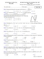 De thi chinh thuc toan 12 HKI tinh tra vinh NH 20162017 