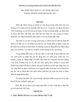 Chuyên đề địa hình việt nam và các dạng bài tập trong thi học sinh giỏi quốc gia 