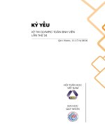 KỶ YẾU KỲ THI OLYMPIC TOÁN SINH VIÊN LẦN THỨ 24