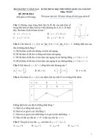 40 đề trắc nghiệm toán thi thử thpt quốc gia của các trường trên cả nước (có đáp án)