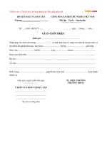 Giấy giới thiệu sinh viên đi thực tập