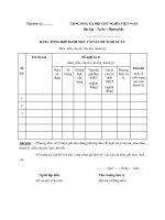 Mẫu bảng tổng hợp danh mục tài sản đề nghị xử lý