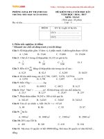 Đề thi học kì 1 lớp 5 môn Toán trường tiểu học Xuân Dương, Thanh Oai năm 2016 - 2017