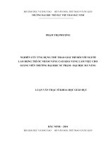 Nghiên cứu ứng dụng thể thao giải trí đối với người lao động trí óc nhằm nâng cao khả năng làm việc cho giảng viên Trường Đại học Sư phạm - Đại học Đà Nẵng