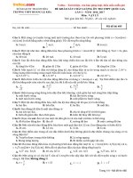 Đề thi thử THPT Quốc gia năm 2017 môn Vật lý trường THPT Hoàng Lệ Kha, Thanh Hóa (Lần 1)