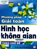 cách giải và một số bài tập về hình học không gian trong đề thi đại học