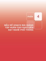Giáo dục hướng nghiệp qua hoạt động giáo dục nghề phổ thông phần 2 