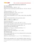 Đề thi Violympic Toán lớp 8 vòng 11 năm 2016 - 2017