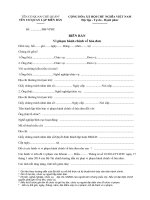 Biên bản vi phạm hành chính về hóa đơn