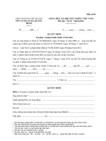 Mẫu quyết định xử phạt vi phạm hành chính về hóa đơn