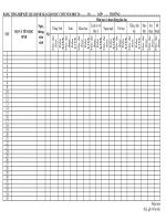 Mẫu bảng tổng hợp kết quả đánh giá giáo dục tiểu học