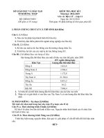 Đề kiểm tra học kì 1 môn Địa lý lớp 11 năm học 2014 - 2015 trường THPT Châu Thành 1, Đồng Tháp