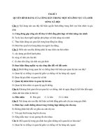 Các chủ đề về Giao dục công dân  đề thi THPT môn giáo dục công dân 2017