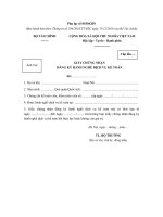 Mẫu giấy chứng nhận đăng ký hành nghề dịch vụ kế toán