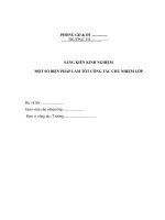 Sáng kiến về công tác chủ nhiệm ở lớp 2