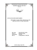 SKKN  lôi quấn học sinh vào  tiết học qua những câu truyện kể về các nhà bác học, về lịch sử tìm ra các nguyên tố hóa họchm 